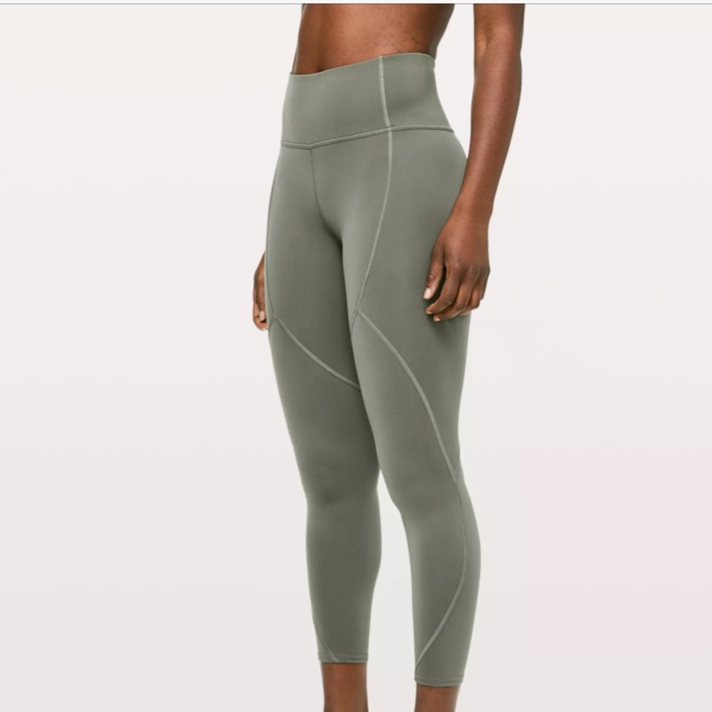 Lululemon To The Beat Tight 24" Sage Grey